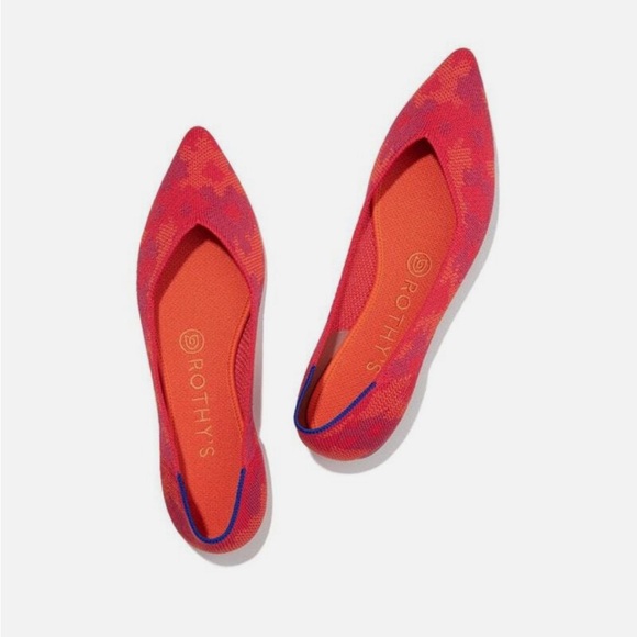 Rothy’s RARE The Point Red Botanicamo Size 7 - Picture 4 of 12